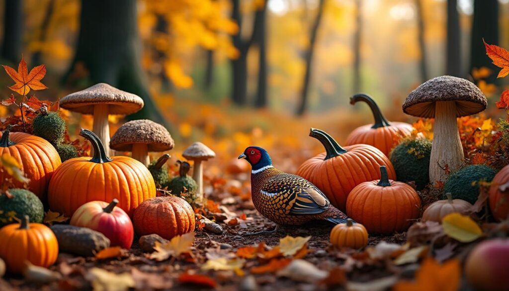 découvrez les trésors de l'automne : courges colorées, champignons sauvages, gibiers savoureux et pommes oubliées, pour une saison riche en saveurs et en découvertes.