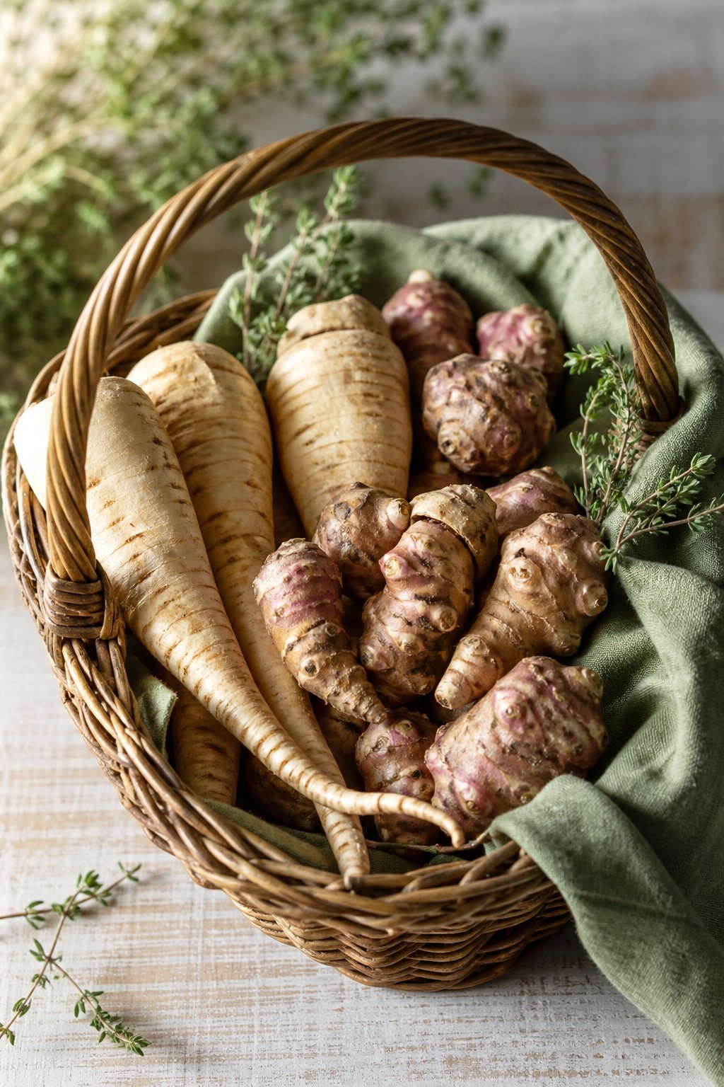 Légumes oubliés hiver panais topinambours
