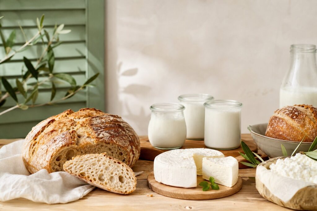 Article sur pain, fromage frais, yaourts maison : les bases du fait-maison bio - illustration principale