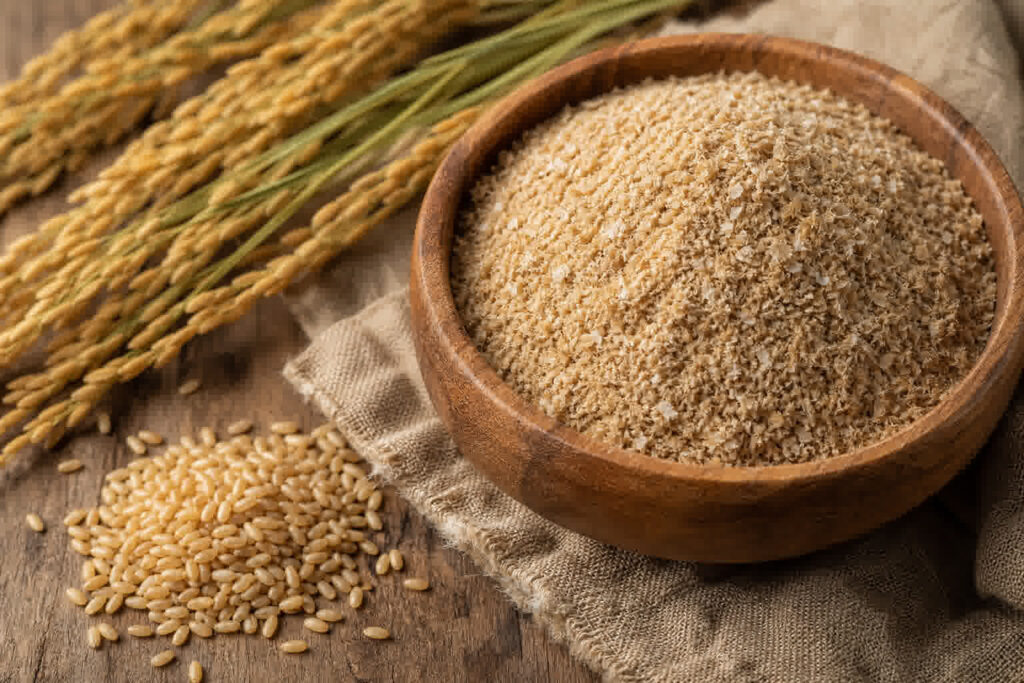 Image illustrant le son de riz, ses bienfaits et son utilisation